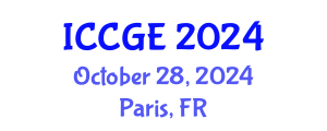 International Conference on Civil and Geological Engineering (ICCGE) October 28, 2024 - Paris, France