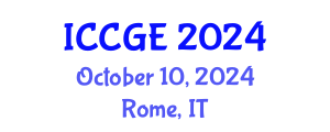 International Conference on Civil and Geological Engineering (ICCGE) October 10, 2024 - Rome, Italy