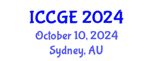 International Conference on Civil and Geological Engineering (ICCGE) October 10, 2024 - Sydney, Australia