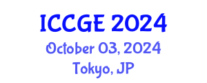 International Conference on Civil and Geological Engineering (ICCGE) October 03, 2024 - Tokyo, Japan