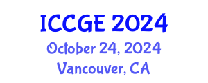 International Conference on Civil and Geological Engineering (ICCGE) October 24, 2024 - Vancouver, Canada