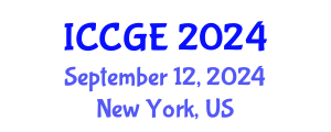 International Conference on Civil and Geological Engineering (ICCGE) September 12, 2024 - New York, United States