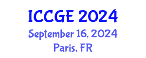 International Conference on Civil and Geological Engineering (ICCGE) September 16, 2024 - Paris, France