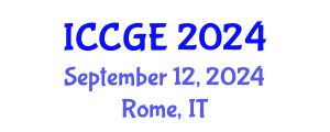 International Conference on Civil and Geological Engineering (ICCGE) September 12, 2024 - Rome, Italy