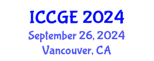 International Conference on Civil and Geological Engineering (ICCGE) September 26, 2024 - Vancouver, Canada