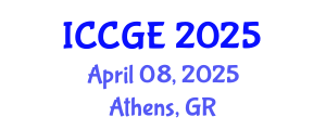 International Conference on Civil and Geological Engineering (ICCGE) April 08, 2025 - Athens, Greece