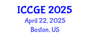 International Conference on Civil and Geological Engineering (ICCGE) April 22, 2025 - Boston, United States