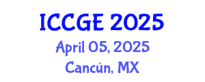 International Conference on Civil and Geological Engineering (ICCGE) April 05, 2025 - Cancún, Mexico