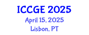 International Conference on Civil and Geological Engineering (ICCGE) April 15, 2025 - Lisbon, Portugal