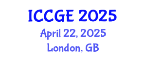 International Conference on Civil and Geological Engineering (ICCGE) April 22, 2025 - London, United Kingdom