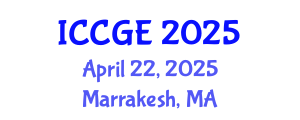 International Conference on Civil and Geological Engineering (ICCGE) April 22, 2025 - Marrakesh, Morocco