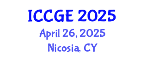 International Conference on Civil and Geological Engineering (ICCGE) April 26, 2025 - Nicosia, Cyprus