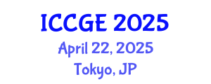 International Conference on Civil and Geological Engineering (ICCGE) April 22, 2025 - Tokyo, Japan