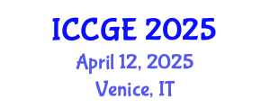 International Conference on Civil and Geological Engineering (ICCGE) April 12, 2025 - Venice, Italy