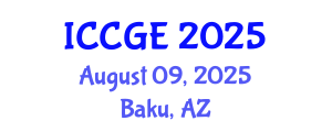 International Conference on Civil and Geological Engineering (ICCGE) August 09, 2025 - Baku, Azerbaijan