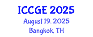 International Conference on Civil and Geological Engineering (ICCGE) August 19, 2025 - Bangkok, Thailand