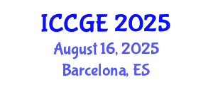 International Conference on Civil and Geological Engineering (ICCGE) August 16, 2025 - Barcelona, Spain