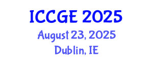 International Conference on Civil and Geological Engineering (ICCGE) August 23, 2025 - Dublin, Ireland