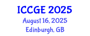International Conference on Civil and Geological Engineering (ICCGE) August 16, 2025 - Edinburgh, United Kingdom