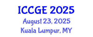 International Conference on Civil and Geological Engineering (ICCGE) August 23, 2025 - Kuala Lumpur, Malaysia