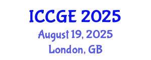 International Conference on Civil and Geological Engineering (ICCGE) August 19, 2025 - London, United Kingdom