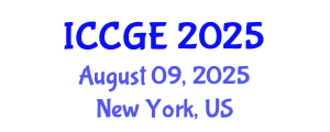 International Conference on Civil and Geological Engineering (ICCGE) August 09, 2025 - New York, United States