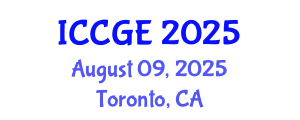 International Conference on Civil and Geological Engineering (ICCGE) August 09, 2025 - Toronto, Canada