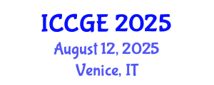 International Conference on Civil and Geological Engineering (ICCGE) August 12, 2025 - Venice, Italy