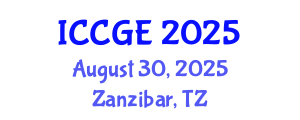International Conference on Civil and Geological Engineering (ICCGE) August 30, 2025 - Zanzibar, Tanzania