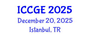 International Conference on Civil and Geological Engineering (ICCGE) December 20, 2025 - Istanbul, Turkey
