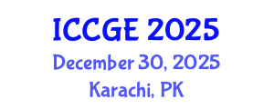 International Conference on Civil and Geological Engineering (ICCGE) December 30, 2025 - Karachi, Pakistan