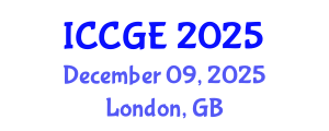 International Conference on Civil and Geological Engineering (ICCGE) December 09, 2025 - London, United Kingdom