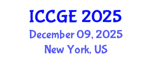 International Conference on Civil and Geological Engineering (ICCGE) December 09, 2025 - New York, United States