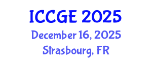 International Conference on Civil and Geological Engineering (ICCGE) December 16, 2025 - Strasbourg, France
