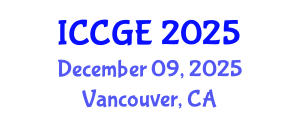 International Conference on Civil and Geological Engineering (ICCGE) December 09, 2025 - Vancouver, Canada