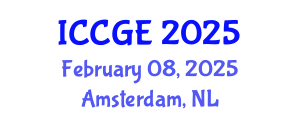 International Conference on Civil and Geological Engineering (ICCGE) February 08, 2025 - Amsterdam, Netherlands