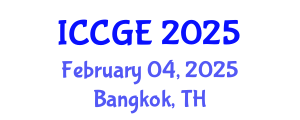 International Conference on Civil and Geological Engineering (ICCGE) February 04, 2025 - Bangkok, Thailand