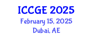 International Conference on Civil and Geological Engineering (ICCGE) February 15, 2025 - Dubai, United Arab Emirates