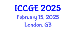 International Conference on Civil and Geological Engineering (ICCGE) February 15, 2025 - London, United Kingdom