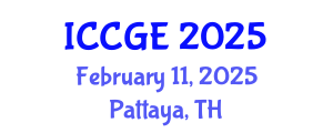 International Conference on Civil and Geological Engineering (ICCGE) February 11, 2025 - Pattaya, Thailand