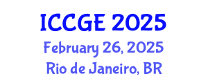 International Conference on Civil and Geological Engineering (ICCGE) February 26, 2025 - Rio de Janeiro, Brazil