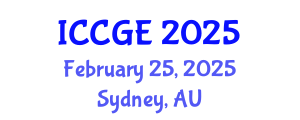 International Conference on Civil and Geological Engineering (ICCGE) February 25, 2025 - Sydney, Australia