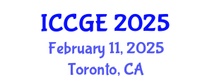 International Conference on Civil and Geological Engineering (ICCGE) February 11, 2025 - Toronto, Canada