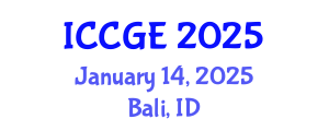 International Conference on Civil and Geological Engineering (ICCGE) January 14, 2025 - Bali, Indonesia