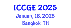 International Conference on Civil and Geological Engineering (ICCGE) January 18, 2025 - Bangkok, Thailand