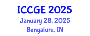 International Conference on Civil and Geological Engineering (ICCGE) January 28, 2025 - Bengaluru, India
