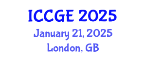 International Conference on Civil and Geological Engineering (ICCGE) January 21, 2025 - London, United Kingdom
