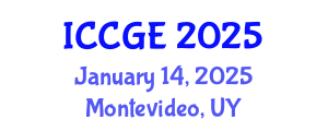 International Conference on Civil and Geological Engineering (ICCGE) January 14, 2025 - Montevideo, Uruguay