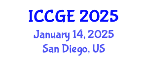 International Conference on Civil and Geological Engineering (ICCGE) January 14, 2025 - San Diego, United States