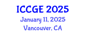 International Conference on Civil and Geological Engineering (ICCGE) January 11, 2025 - Vancouver, Canada